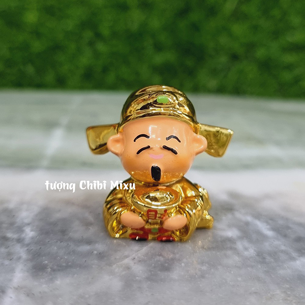 Thần Tài 3.5cm nước xi cao cấp